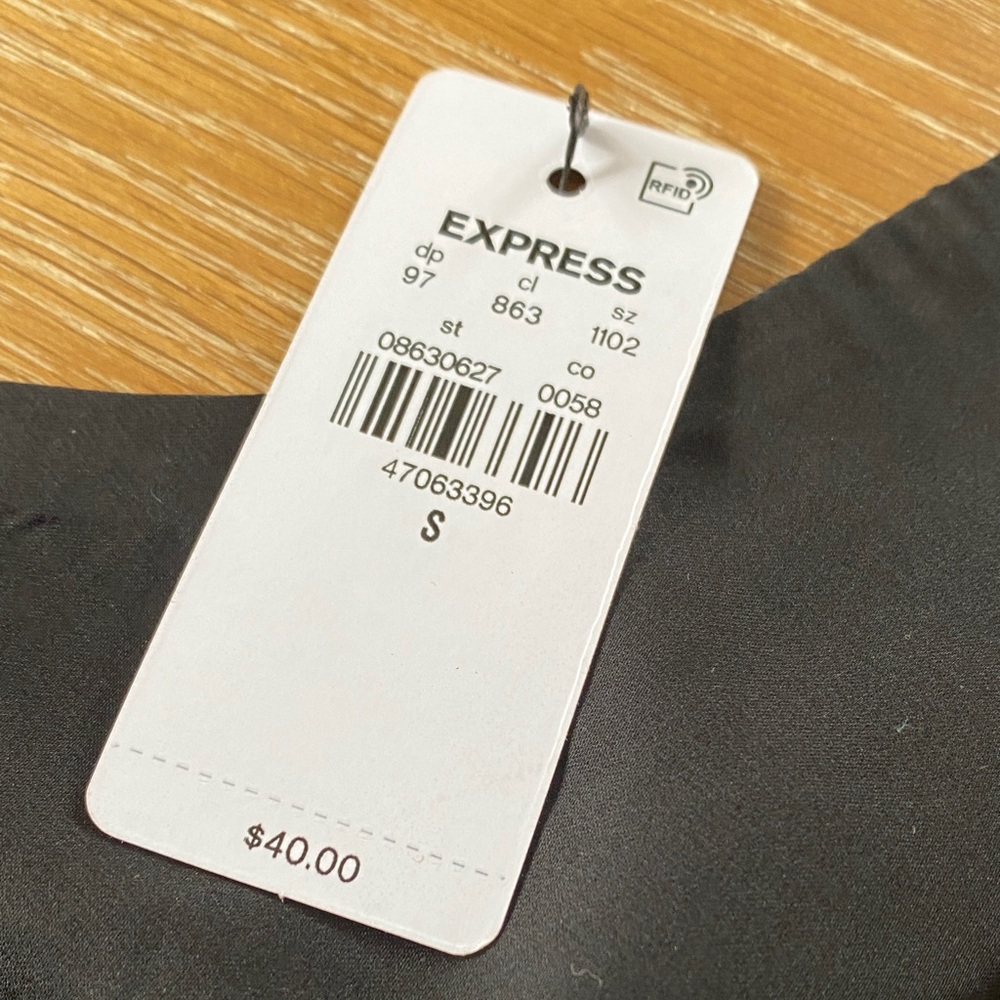 Black Satin Camisole Tops - Picture 3 of 4
